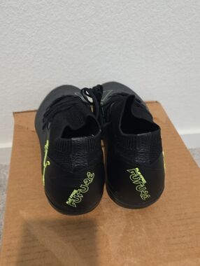 Puma Play Futur Soccer Cleats with Neon Yellow Accents